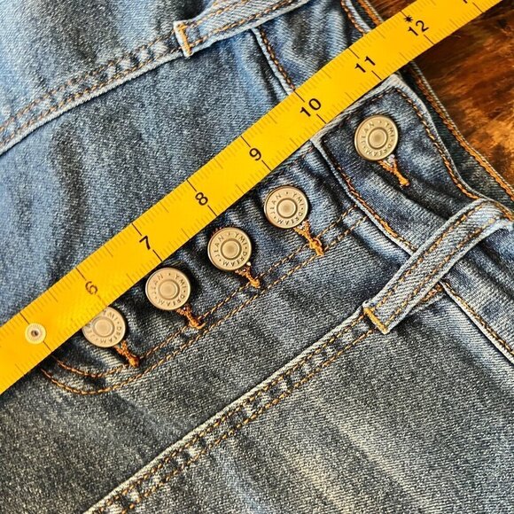 YMI High Rise Denim Button Fly Shorts 9 - Picture 8 of 9
